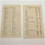 1929 A.J. Reach, Wright & Ditson Inc. Trade Price List