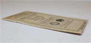 1929 A.J. Reach, Wright & Ditson Inc. Trade Price List
