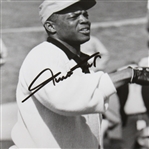 1970 Original Photo Signed Willie Mays Golfing Black and White 8x10 JSA ALOA