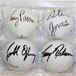 Twelve US Open Champion Signed Golf Balls - Bolt, Miller, Jones and More JSA ALOA