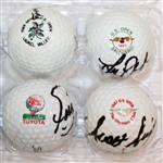 Twelve US Open Champion Signed Golf Balls - Bolt, Miller, Jones and More JSA ALOA