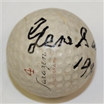 Gene Sarazen Signed Wilson Sarazen Model Golf Ball JSA ALOA