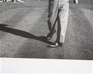 Bryon Nelson Signed Black and White 8x10 - Teeing Off JSA ALOA