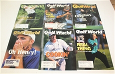 Forty Assorted Signed Golf World Magazines - Garcia, Daly, Irwin and More JSA ALOA