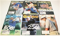 Forty Assorted Signed Golf World Magazines - Garcia, Daly, Irwin and More JSA ALOA