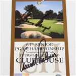 2003 Senior PGA Championship Thursday Ticket #319 Signed by Arnold Palmer & Gary Player JSA ALOA