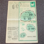 1969 Augusta Chronicle Signed by Byron Nelson JSA ALOA