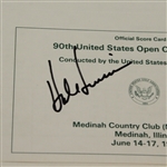 Four Official US Open Scorecards Signed by Champions Irwin, Strange, Els, Kite JSA ALOA