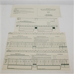Four Official US Open Scorecards Signed by Champions Irwin, Strange, Els, Kite JSA ALOA
