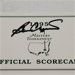 1995 & 1996 Masters Tournament Official Scorecards Signed by Champions Faldo and Crenshaw JSA ALOA