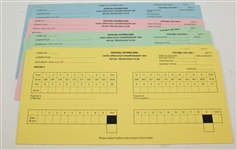 Incredible Collection of Official British Open Scorecards - 148 Scorecards 1995-2000 Plus Senior Open