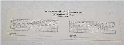 Incredible Collection of Official British Open Scorecards - 148 Scorecards 1995-2000 Plus Senior Open