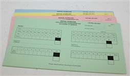 Incredible Collection of Official British Open Scorecards - 148 Scorecards 1995-2000 Plus Senior Open