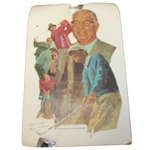 Vintage Byron Nelson Signed Lincoln Mercury Poster JSA ALOA