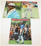 Nine Signed Masters Themed Sports Illustrated Magazines - Player, Casper, Faldo and More JSA ALOA