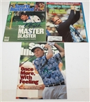 Nine Signed Masters Themed Sports Illustrated Magazines - Player, Casper, Faldo and More JSA ALOA