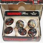Six Slazenger Plus Individually Wrapped Golf Balls and Box