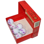 Six Art Sellinger Signed Nitro Golf Balls and Box JSA ALOA