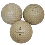 Three Vintage Dimple Golf Balls Including Acushnet Bedford