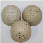 Three Vintage Dimple Golf Balls Including Acushnet Bedford