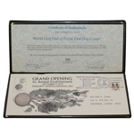 World Golf Hall of Fame Silver Medal and First Day Cover Display