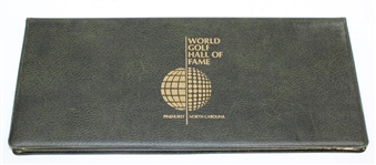 World Golf Hall of Fame Silver Medal and First Day Cover Display