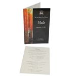 2004 Ryder Cup Gala Program and Dinner Menu