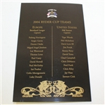 2004 Ryder Cup Gala Program and Dinner Menu