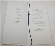 2002 Ryder Cup Gala Dinner Program and Menu