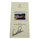 Victoria Clube de Golfe Publicity Pamphlet Signed by Arnold Palmer JSA ALOA
