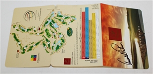 Victoria Clube de Golfe Scorecard Signed by Arnold Palmer JSA ALOA