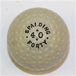 1918 Spalding Forty Ball - Black