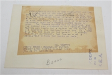 1940 Photo of Paul Runyan's 'Paddle-Board' Putter