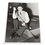 1938 Photo of John Homans and His 'Swing Corrector' Putter