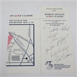 Gerald Ford Signed 1987 Byron Nelson Golf Classic Program JSA ALOA