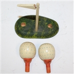 Wooden Salt and Pepper Shakers with 18th Hole Display - Roth Collection