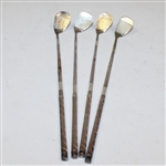 Four Alvin Sterling Silver Stirrers - Roth Collection