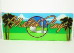 Golf Themed Las Vegas Slot Machine Glass Plate - Match Play