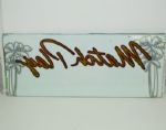 Golf Themed Las Vegas Slot Machine Glass Plate - Match Play