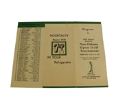 1942 5th Annual New Orleans Open Tournament Program