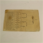 1949 Miami International Four-Ball Tournament Pairings and Program - Middlecoff and Ferrier