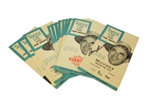 Full Set of 11 'Teeing Off with Sam Snead' Pamphlets - One Signed by Sam Snead JSA ALOA