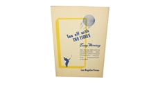 1941 Los Angeles Open Program with Champ  Johnny Bulla Signed Cut JSA ALOA