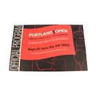 1960 Portland PGA Open Invitational Tournament Program - Billy Casper Winner