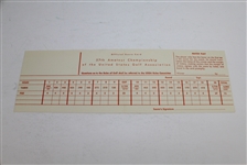 1957 US Amateur Championship Official Scorecard