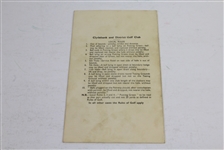 1955 Clydebank and District GC Exhibition Scorecard Signed by Peter Thomson JSA ALOA