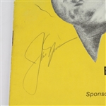 1976 Jack Nicklaus Golf Exhibition Program W/Vintage Nicklaus Ink Autograph JSA ALOA