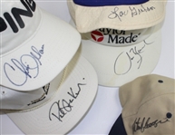 Lot of Five Signed Items - 3 Hats, 1 Visor, and 1 Bucket Hat JSA ALOA