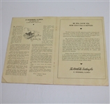 1941 St. Petersburg Tournament Pairing Sheet/Pogram - Sam Snead Winner