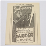 1937 International Four-Ball Tournament Program - Picard and Revolta Winner
